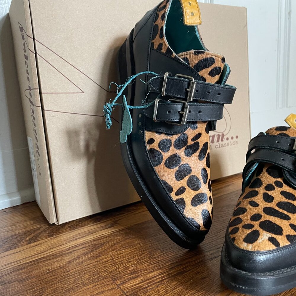 PSKaufman No.2077 HALLWAY buckle creeper Sz 8 NEW in BOX ORIG $375!